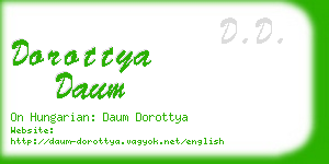 dorottya daum business card